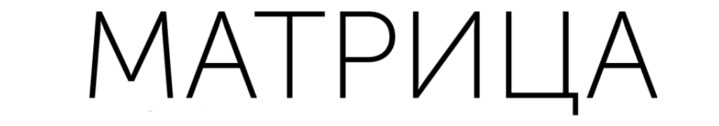 Логотип магазина Матрица